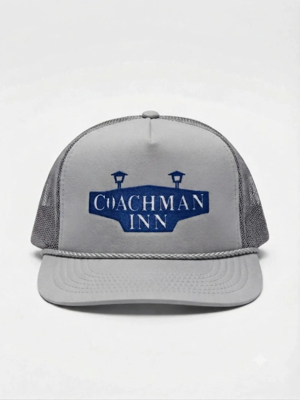 Coachman Inn Mesh Back Trucker Hat Hanes Headwear Vintage Adjustable Snapback